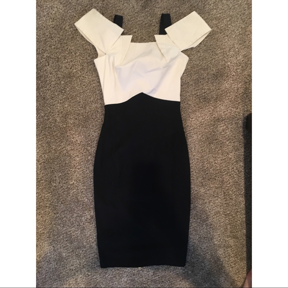 Hybrid Boston structural origami pencil dress ASOS